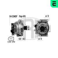 Era Lichtmaschine Generator 200A 14V FüR Mercedes-Benz E-Klasse C 220 Cdi