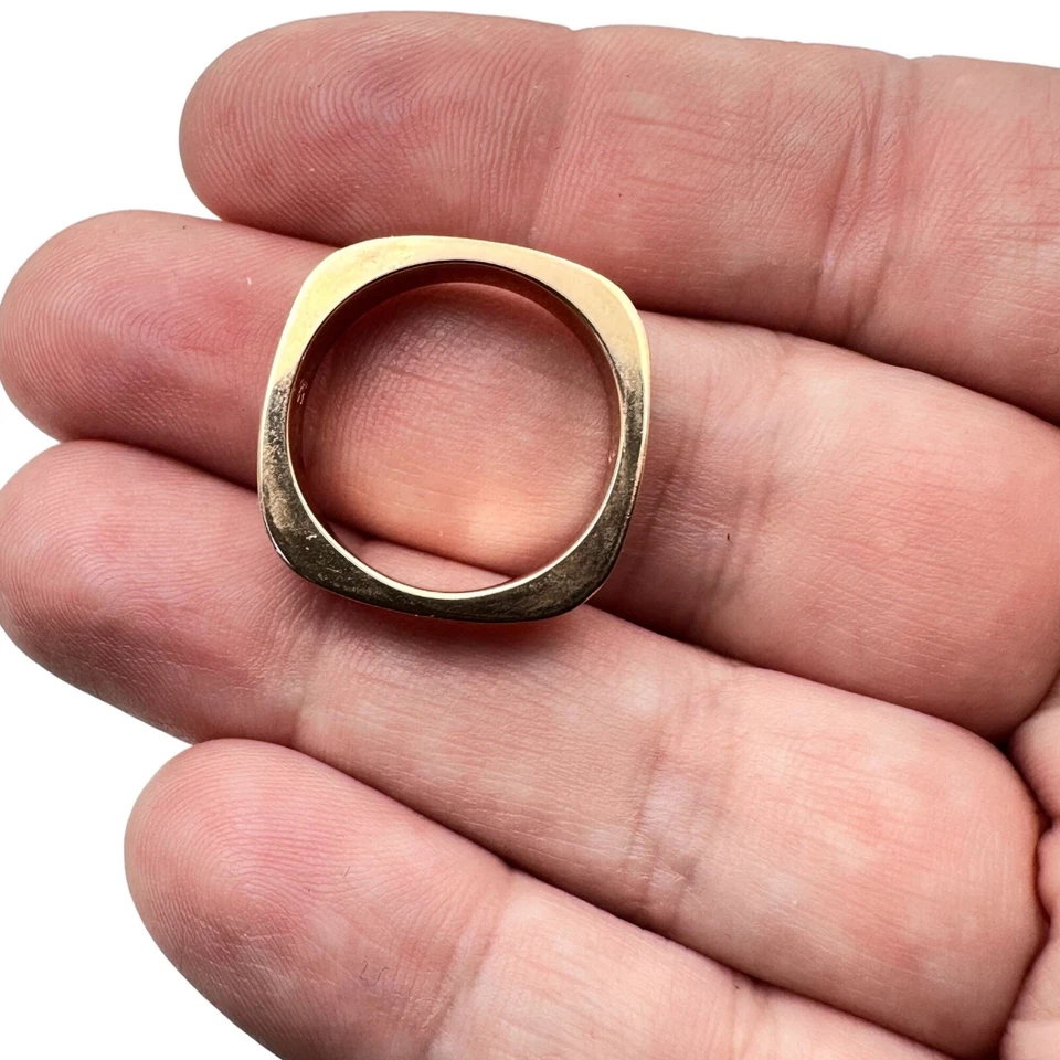 施华洛世奇天鹅玫瑰金镀透明水晶方形戒指 8 码 — 第 2/3 张图片