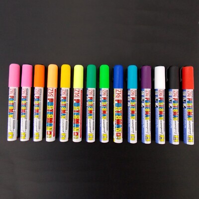 ZIG Posterman Tafelstift Flüssigkreide 2-6 mm - Supersparpack mit 14 Stiften