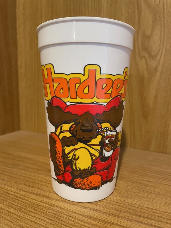 1987 Hardee's The Moose Coca-Cola Classic Vintage Plastic Cup