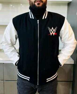 WWE Varsity Bomber Jacket for Men Lightweight Wrestling Fan By AIROL LIMITED