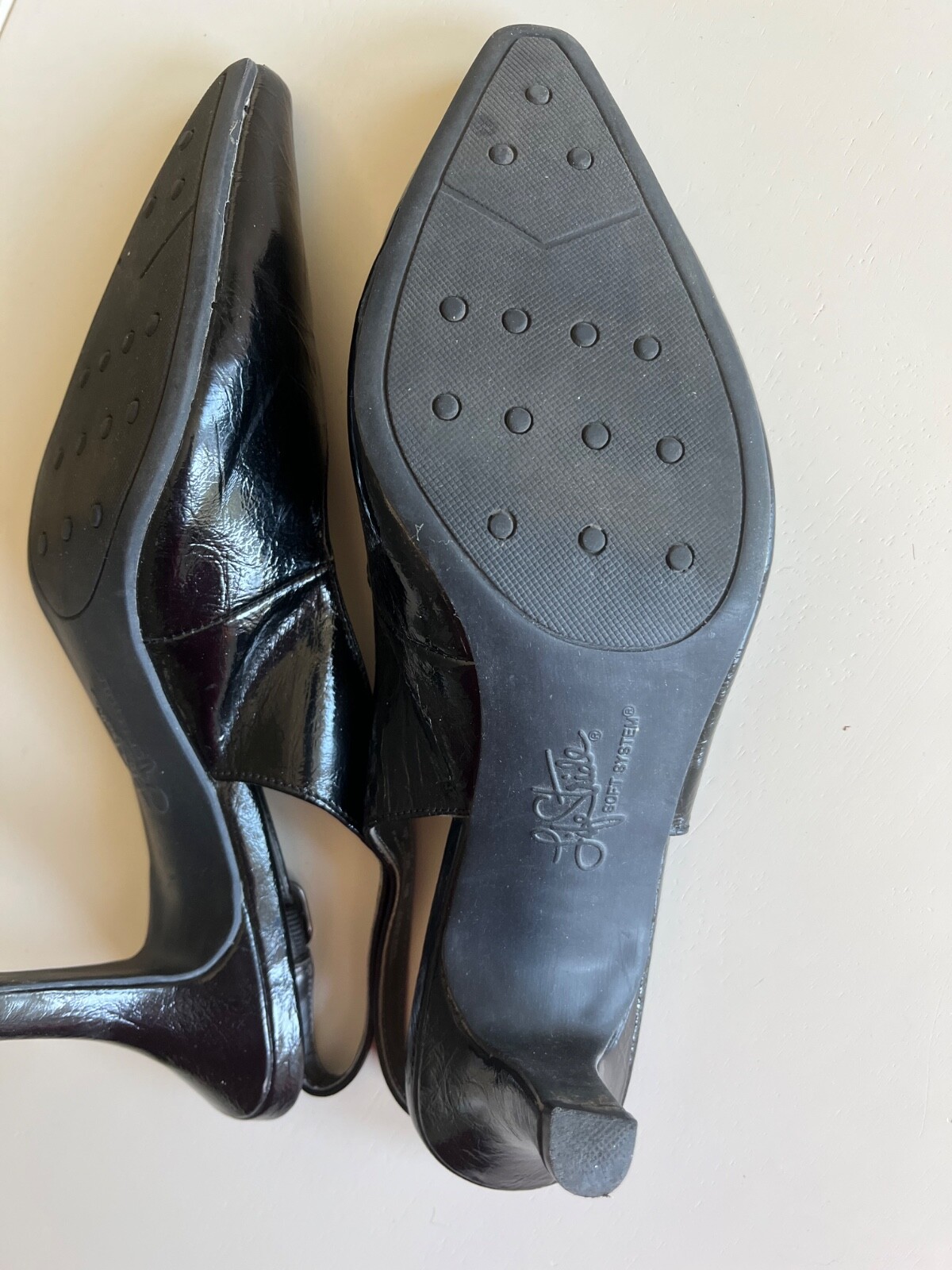 Life Stride Solid Black Slingback Size 9 - image 3