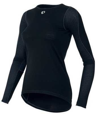 Pearl Izumi Cycling Mens Top Sz L PRO Transfer Zip Neck Long Sleeve Baselayer