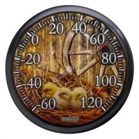 Springfield Chicks Low Profile Patio Thermometer 13.25-inch Springfield Chicks Low Profile Patio Thermometer 13.25-inch