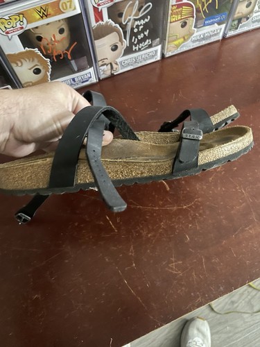 Bueno - Sandalias Birkenstock Daloa correas de cuero negro - 39 o IS 8 a 8,5 - Imagen 3 de 7