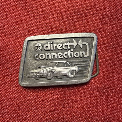 #ad Direct Connection Car Belt Buckle Vintage Metal Accessory Chrysler Corporation $29.00