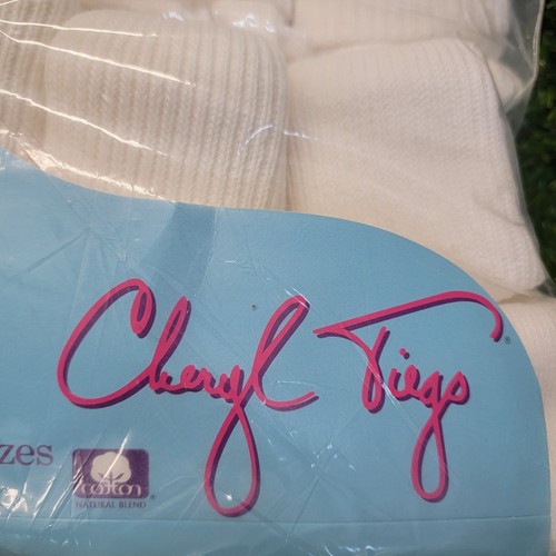 Vtg Cheryl Tiegs Anklets Socks White 6 Pairs Size 9-11 Made In USA - Picture 11 of 17