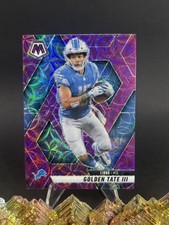 Golden Tate III 2025 Panini Mosaic - Purple Scope Prizm - Lions Legend # 214