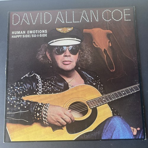 David Allan Coe Human Emotions Happy Side Su-I-side Vinyl Lp