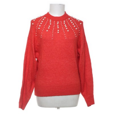 H&M, Strickpullover, Größe: XS, Rot, Acryl, Einfarbig, Feinstrick, Damen #mcI