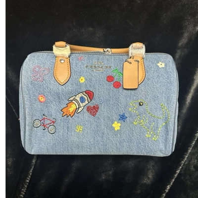 Coach Denim Exterior Floral Bags & Handbags for Women for sale | eBay
