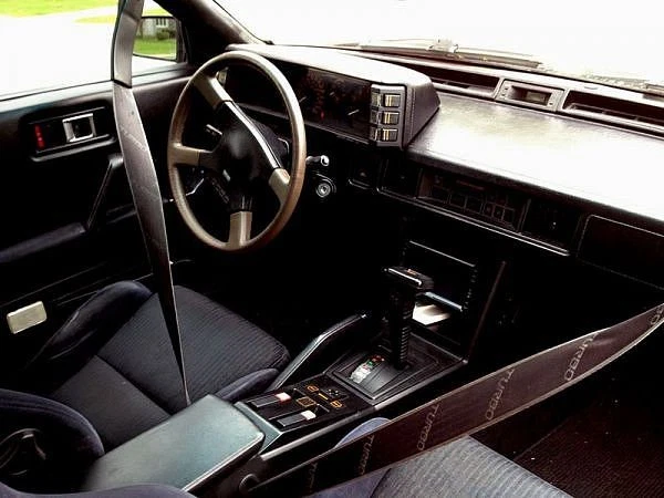The interior and cockpit of a Chrysler Conquest ES-i
