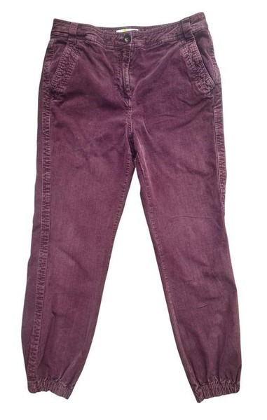Women Boden Trousers Pink Cotton M