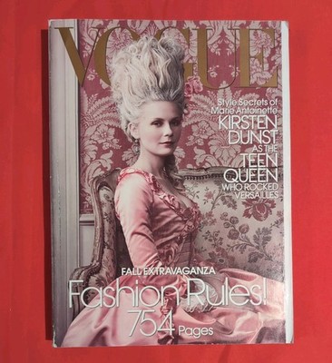SEPTEMBER 2006 VOGUE MAGAZINE, KIRSTEN DUNST, FALL EXTRAVAGANZA: FASHION RULES!