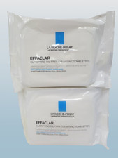 LA ROCHE POSAY EFFACLAR CLARIFYING OIL-FREE CLEANSING 10 WET TOWELETTES 2PCS