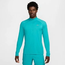 $70 Nike Stride Men's Dri FIT 1/4 Zip Running Top-HV2180345-Dust Cactus-Medium