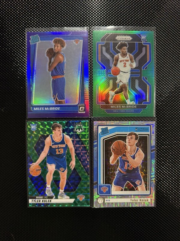 Knicks Rookie Lot Tyler Kolek Miles McBride RC LOT
