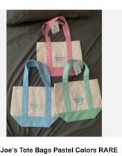 Trader Joe's Pastel Canvas Handbag Mini Bag Limited Edition