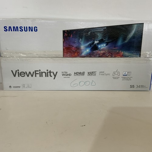 READ Fully Functioning, No Power Cable, Samsung 34” ViewFinity S5 Ultrawide - Picture 6 of 6