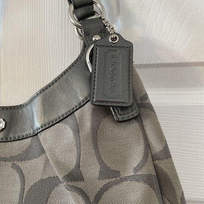 Coach Soho Signature Hobo Shoulder Handbag Gray E1271-F19251 | eBay