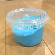 Blue Slime Stretch Putty Slime with charms
