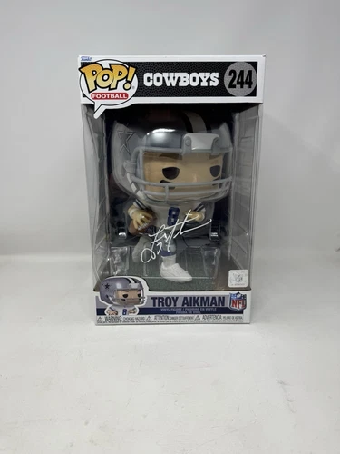 TROY AIKMAN SIGNED AUTOGRAPH FUNKO POP 224 PSA/DNA COA DALLAS COWBOYS JUMBO RARE