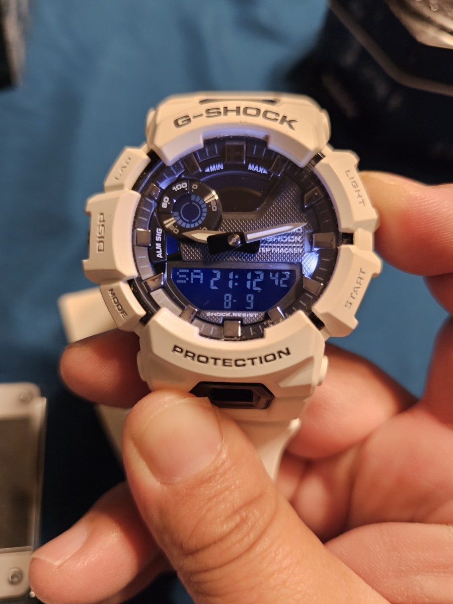 White Digital Analog Dive Watch Shock Resistant Casio G