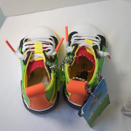 Ground Up Yoshi (Toddler Size 6) Super Mario High Top Sneakers Nintendo Shoes - Picture 7 of 17