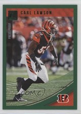 2018 Panini Donruss Press Proof Green Carl Lawson #63 0x1
