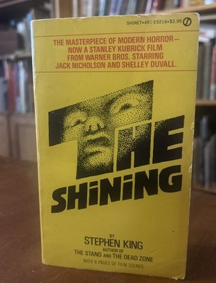 The Shining by Stephen King (Signet) Yellow Film Tie-In Cover VG+