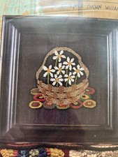 PRIMITIVE PUNCHNEEDLE EMBROIDERY PATTERN, CRAFTS PUNCH NEEDLE FLOWERS