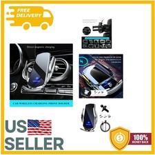 15W Wireless Car Charger with Auto-Clamping Vent Mount - Convenient  Stylish