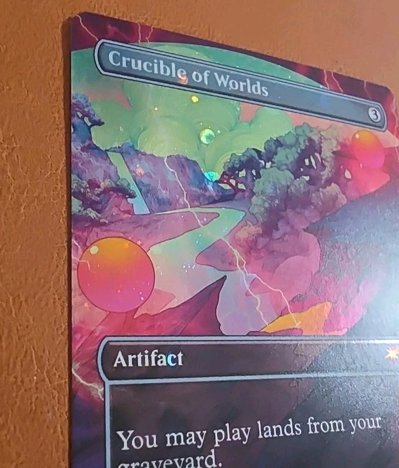 NM Galaxy Foil Crucible of Worlds SLD #2110 Secret Lair Alien Auroras  - Image 3 of 3