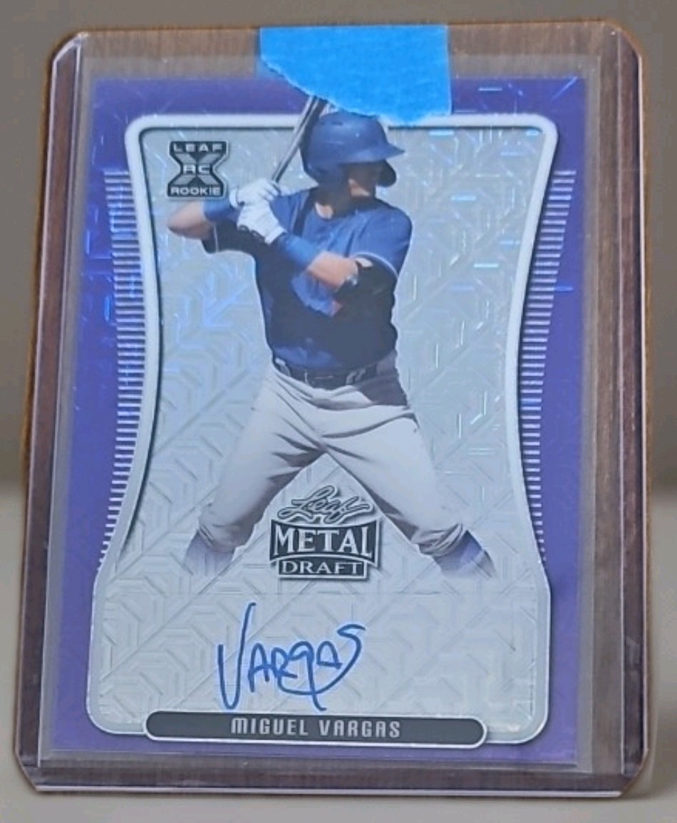 2020 Leaf Metal Draft Miguel Vargas #BA-MV1 Purple Auto 4/7