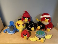 Angry Birds stuffed animals plush lot rare and hard to find No Sound Please Read