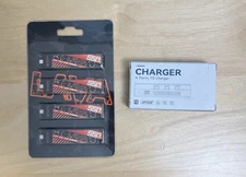 BETAFPV 4pcs Lava 550mAh 1S 3.8V LiHV 75C FPV LiPo Batteries and 6 Port Charger