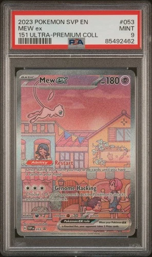 LUCKY PSA 9 MINT Mew EX 053 Promo POKEMON Scarlet Violet **CUTEST OF CUTE**