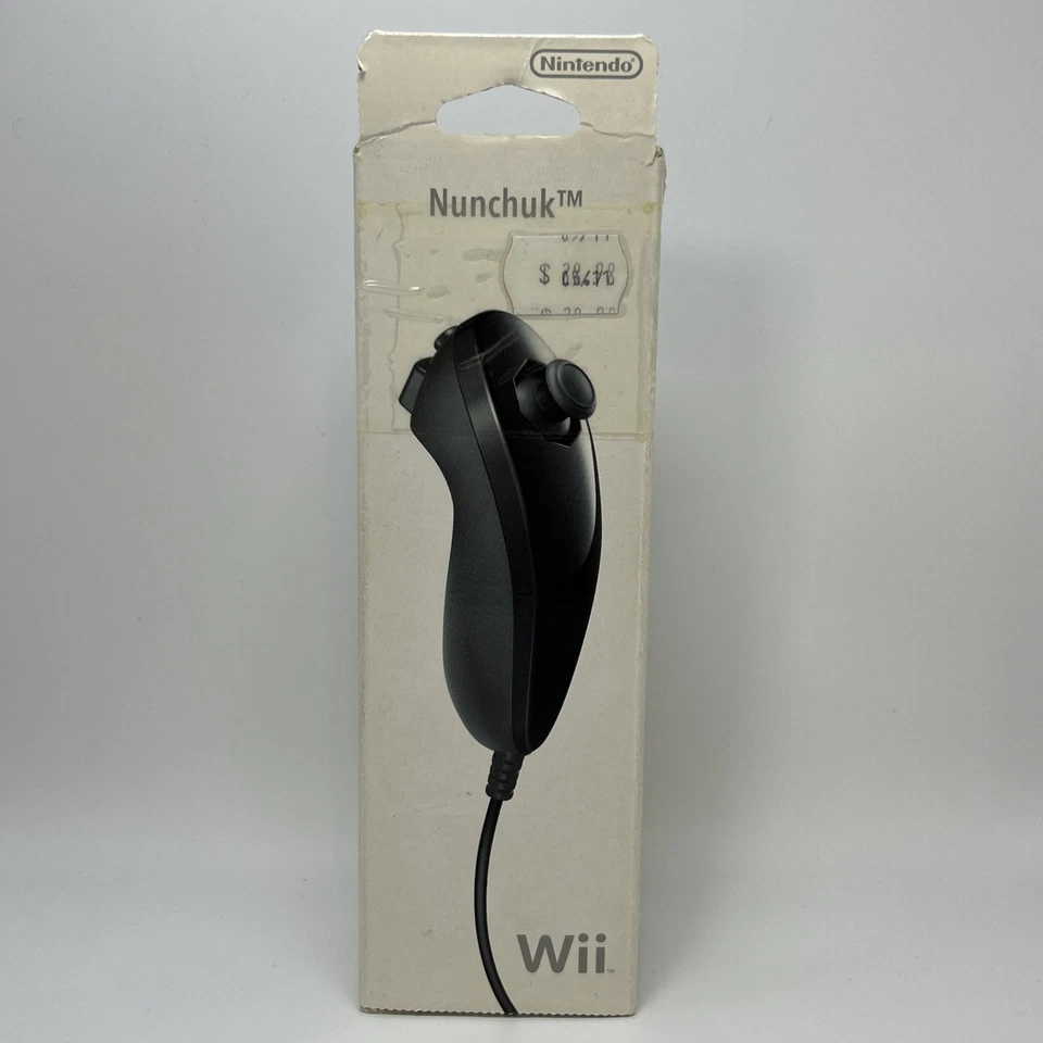 Genuine Nintendo Wii U Black Nunchuck Remote Accessory RVL 004 Brand New Boxed - Image 2 of 4