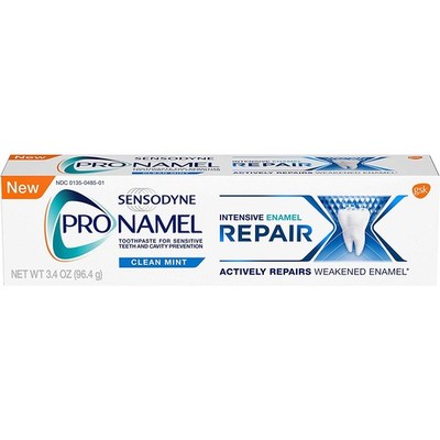 Sensodyne Pronamel Intensive Enamel Repair Toothpaste, Clean Mint, 3.4 Oz
