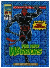 2024 Marvel Masterpieces Platinum Variant Covers Blue Traxx NIGHT THRASHER #63-V