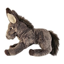 Folkmanis Baby Donkey Hand Puppet 18" Tall- Grey, Brown, Tan