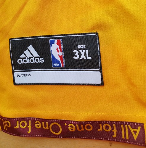 MAGLIA ADIDAS CLEVELAND CAVALIERS BIANCA ORO 3XL - Foto 6 di 7