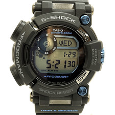 CASIO G-SHOCK Frogman Solar Funkuhr GWF-D1000B-1JF Schwarz Resin Stahl Gebraucht