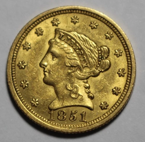 1851 $2.50 Gold Liberty FG61