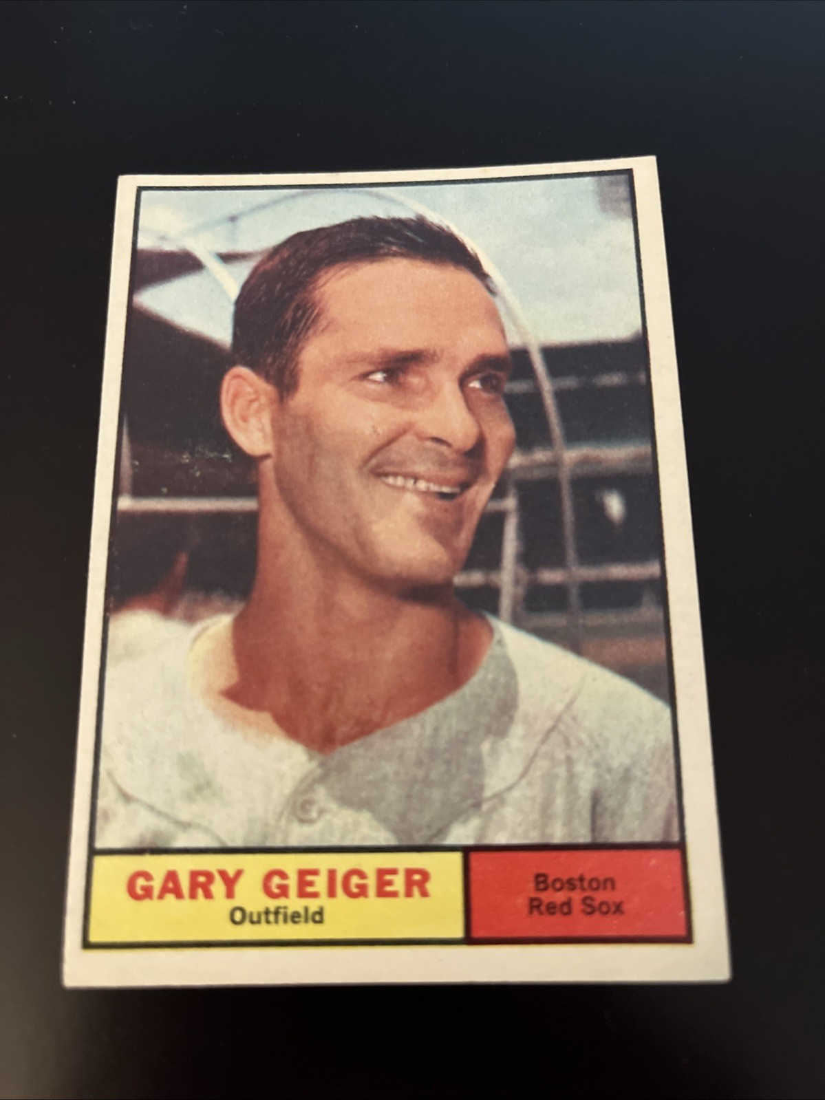 1961 Topps Baseball Gary Geiger #33 Boston Red Sox EX