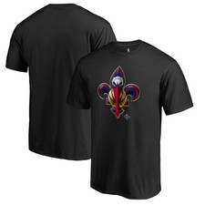 Men's Fanatics Black New Orleans Pelicans Midnight Mascot 2 T-Shirt