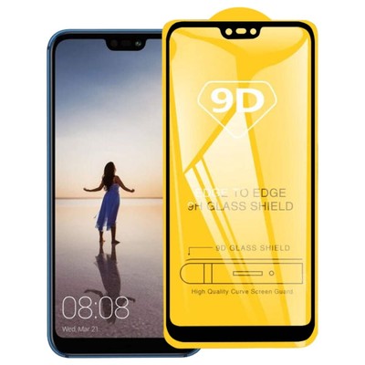9D Full Glue Tempered Glass for Huawei P20 Lite, Nova 3e, Y6 (2019), Nova 3i, Ho