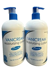 2 vanicream moisturizing lotion for sensitive skin 16oz ea scuffed bottle