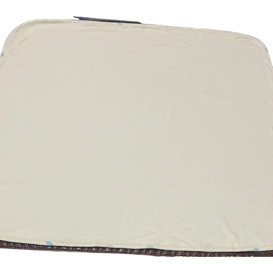 Manta amarilla Carters Child of Mine animales de safari jirafa elefante algodón Rev Foto 4 de 4