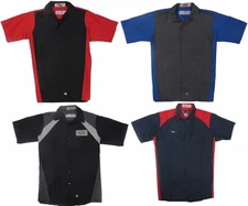 Lot x 4 Used Motorsport Work Shirt Short Sleeve Pick Your Size Cintas Red Kap